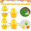 24Pcs Fillable Easter Eggs (3.5”) – Empty Plastic Eggs for Candy, Surprises, Basket Stuffers & Hanging Decor – Compatible with Easter Egg Hunt 3