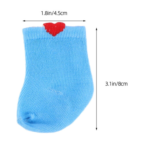Doll Socks Fashion Accessories 7 Pairs Assorted Colors Rectangular Shape 1