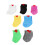 Doll Socks Fashion Accessories 7 Pairs Assorted Colors Rectangular Shape 5