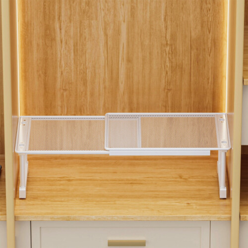 Karymi Expandable Cabinet Shelf Stackable Space-Saving 2