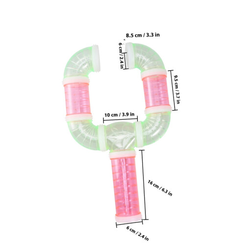 Acrylic Hamster Tube Assorted Colors Cage Accessory for Small Pets 1