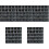 125Pcs Elegant Black Plastic Wedding Numbered Seating Signs 2