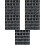125Pcs Elegant Black Plastic Wedding Numbered Seating Signs 6