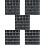 125Pcs Elegant Black Plastic Wedding Numbered Seating Signs 7