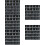 125Pcs Elegant Black Plastic Wedding Numbered Seating Signs 9
