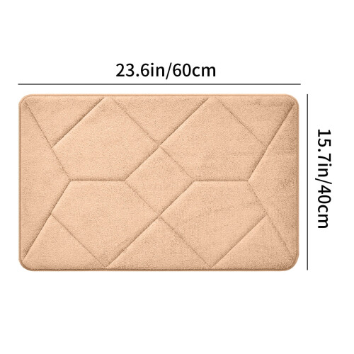Superabsorberende, antislip badmat van 40x60 inch. 2