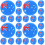 24Pcs Tennis Shock Absorber Silicone Racket Dampener with Flag Pattern 4