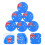 24Pcs Tennis Shock Absorber Silicone Racket Dampener with Flag Pattern 7