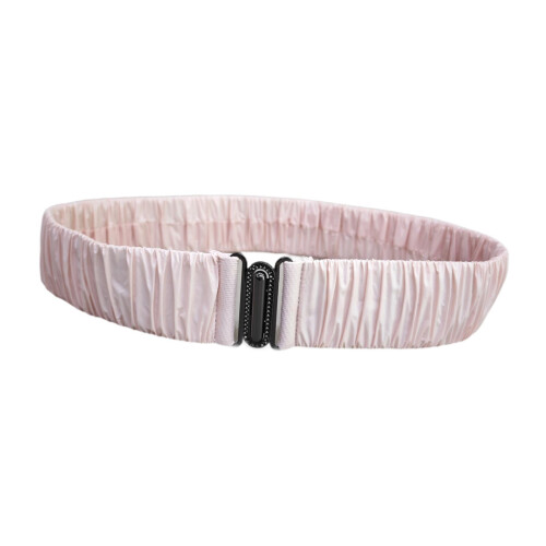 Elastisk midjebelte for kvinner – plissert, 72 cm, rosa 2