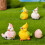 Resin Panda Mini Statue Garden Decor 8 Pieces 6