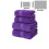 Ensemble de 4 serviettes de bain en coton violet 3