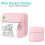 Christmas Portable Photo Printer, Wireless Bluetooth Pocket Printer for Study Notes & Wrong Questions, Compact, 5 Rolls, Blue – Compatible with 5