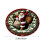 Santa-shaped Christmas plate holiday tableware red green 6