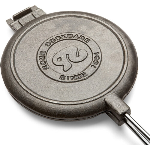 1028 Chuckwagon Waffle Iron, Cast Iron, One Size, Gray 1