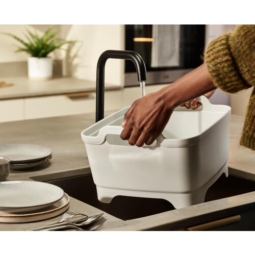 Kitchen dishwashing basin with handle and drain plug, 9 liters /2.3 gallons 2