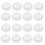 20Pcs Sleek Plastic Window Blind Bottom Rail Button Covers Dustproof 10