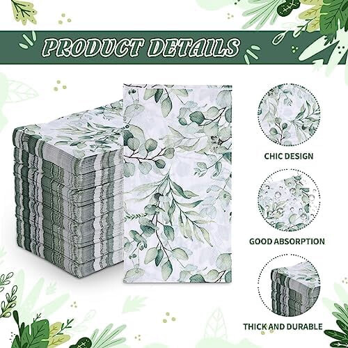 100er-Packung Green Leaf Einwegservietten 2