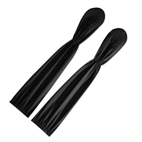Adjustable Arm Sleeves AntiSlip Comfortable Soft Decor Protector for Lawn Summer Black 1