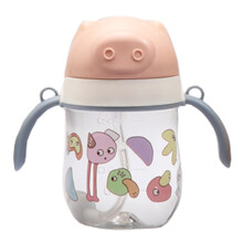Premium Material Toddler Sippy Cup with Handle Leak Proof Cover Gravity Ball Straw Dishwasher Safe Soft Flexible Drinking Tube BPA Free Stainless