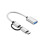 2 in 1 USB C /Micro USB to USB Adapter Cable for Android And Type C Devices 480Mbps Highly Speed Data Transmission 3