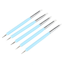 Art Tools, Clay Sculpting Tools with Soft Rubber Tips and Stainless Steel Balls, Lightweight Double Head Ball Stylus for Modeling and Embossing,