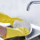 Rubber Cleaning Gloves Yellow 3 Pairs 5
