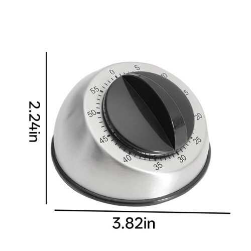 Mechanical Kitchen Timer 60-Min Wind-Up Loud Ringer 1