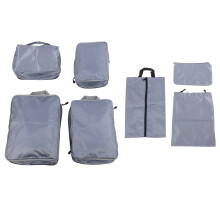 Double Zipper Compression Packing Cubes Premium Quality Fabric - Space-Saving Luggage Organizer Bags for Travel Essentials, Lightweight with Mesh