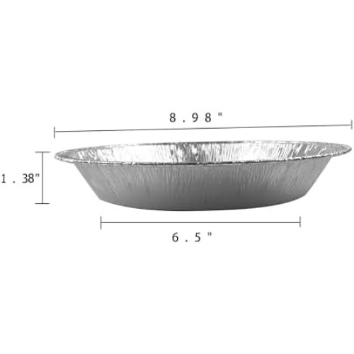 9 inch pie pans disposable aluminum heavy duty 30 pack 1