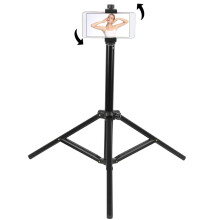 Adjustable Height Tripod, Wireless Bluetooth Remote Control Enabled Selfie Stick Tripod with Universal Phone Holder, 5-Section Foldable Design for