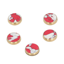 Trumpet Key Buttons Caps Replacement Improve The Fluency Of Playing High Quality Copper Turquoise Natural Stone Smooth Touch Durable And Reliable