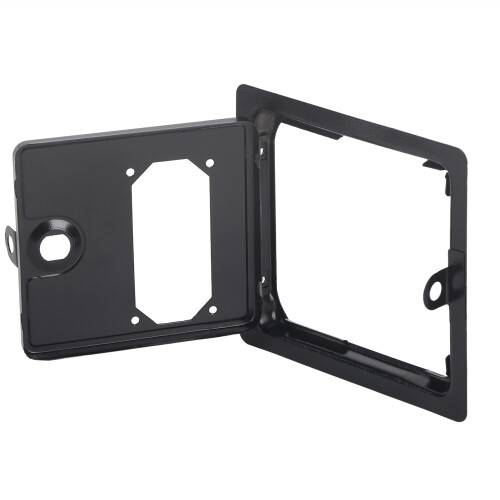Flush Mounted Access Panel for Walls, Surface Mounted Steel Material Inspection Hatch with Reversible Panel Design, Concealed Hinge for Indoor Use,