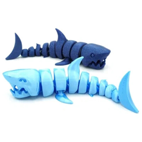 Lot de 2 | Requin articulé | Figurine interactive | Impression 3D | Idée cadeau 2