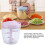 900ML Manual Meat Chopper - Multi-Function Food Processor with Stainless Steel Blades (Pink) 4