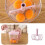 900ML Manual Meat Chopper - Multi-Function Food Processor with Stainless Steel Blades (Pink) 6