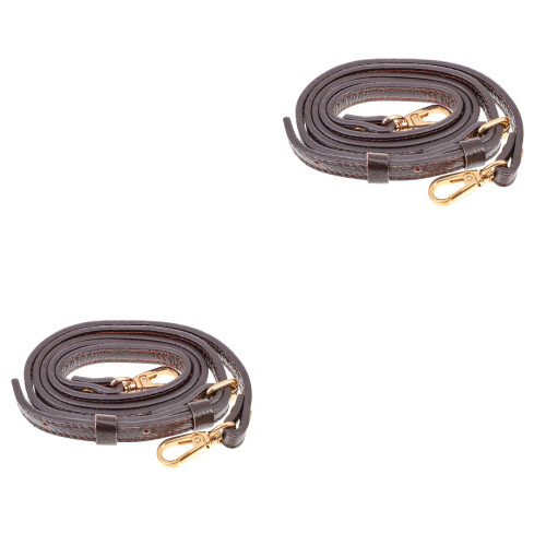 2Stk Bag Strap Leder Verstellbar Schultergurt 1