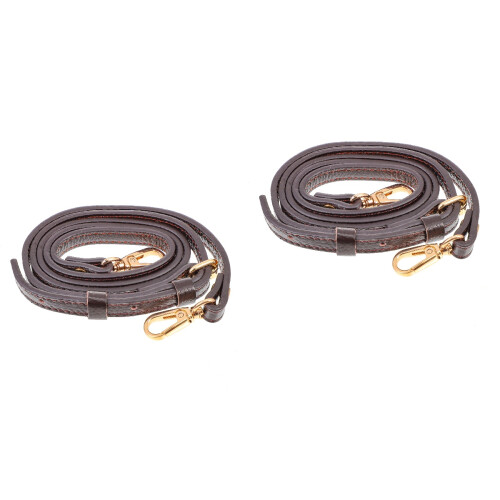 2Stk Bag Strap Leder Verstellbar Schultergurt 2