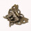Vintage-style hasp latch lock for wood doors and cabinets, 8