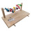 Wooden standing pole toy for small pets chew jump explore 7