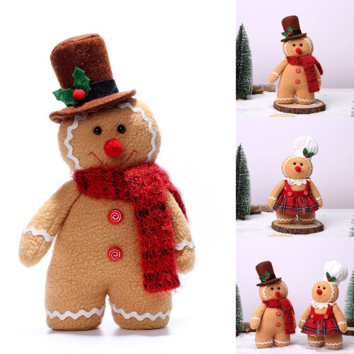 Χριστουγεννιάτικη κούκλα GingerbreadMan Χαριτωμένη λούτρινη κούκλα με μακριά πόδια για 1