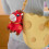Crying Horse Keychain Plush Toy Red 7