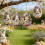 Easter Wooden Bunny Egg Keychain Set 6 pcs 4