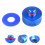 2Sets Praktischer Blaue Pom Jack Support Block Autoheber Sicherer Halt 9