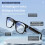 144-Language Translator w/ Blue Light Filter, Polarized Lenses, Low-Latency Audio, Mic/Speaker, AI Assistant, Compatible with iOS/Android, USB 4