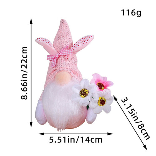 Coelho da Páscoa de Pelúcia Macia para Decoração 2