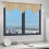 Short Solid Color Triangular Window Curtains, Rod Pocket Polyester Panels, 3-Pack, 51.18x23.62 in, Multicolor, Modern Design, Easy Install 7