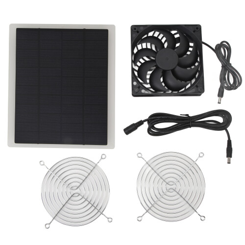 Solar Panel Fan 10W Dual Layer Metal Shell 1