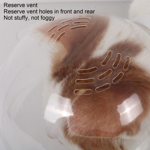Breathable Cat Muzzle with Adjustable Fit Prevent Biting & Licking for Grooming 2