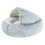 Deep Sleep Plush Cat Bed 40x40cm Gray for Small & Medium Pets 3