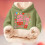 Kids multicolor printed hoodie sweatshirt soft lightweight 2